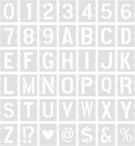 42pcs pochoir lettre alphabet - 42pcs,