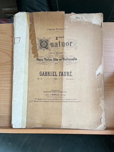 Gabriel fauré deuxième - fauré,