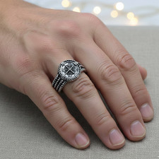 Bague Boussole argent 925