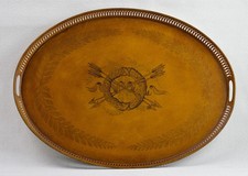 Grand plateau ovale en tôle