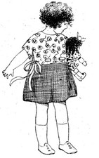 PATRON POUPEE BLEUETTE  - Robe