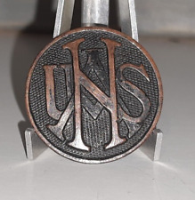 Disque de Col Americain Ww1 National Army Usna - Matériel Original Wwi US Collar