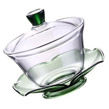  Tasse À Thé Avec Couvercle Théière En Verre Transparent De Style Chinois