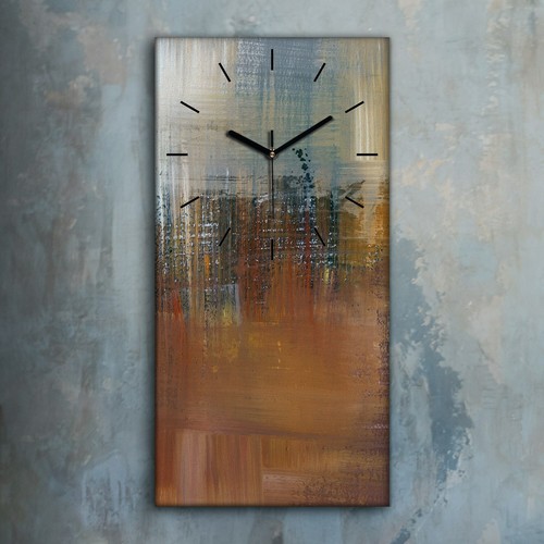 Horloge murale sur toile 30x60