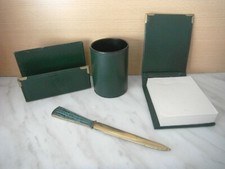 NECESSAIRE  BUREAU CUIR  POT