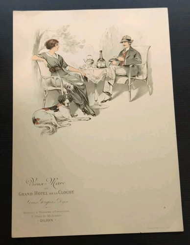 Ancien menu dijon - menu,