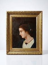 Ancien portrait de jeune femme