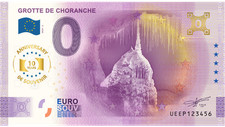 Billet Souvenir 2025 France Grotte de Choranche - 10TH ANNIVERSARY