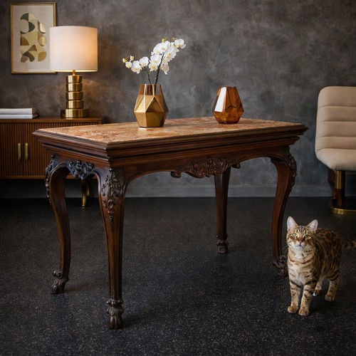 Table baroque ancienne noyer - ancienne,