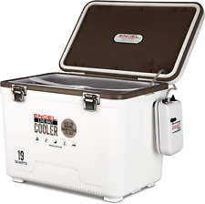 19Qt Live Bait Cooler Box with 2Nd Gen 2-Speed Portable Aerator Pump. Fishing Ba