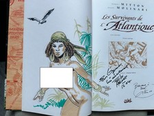 MITTON LES SURVIVANTS DE L'ATLANTIQUE TOME 9 EO EN ÉTAT NEUF AVEC DÉDICACE