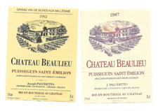Etiquette vin puisseguin - puisseguin, saint