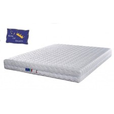 Matelas 20cm Ferme pour Sommier Articulé - Indéformable - Déhoussable + Protège 