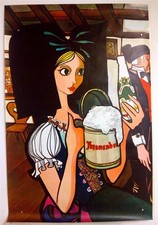 KRONENBOURG – ORIGINAL SCREENPRINT – 120 x 80 cm – POSTER – CIRCA 1970