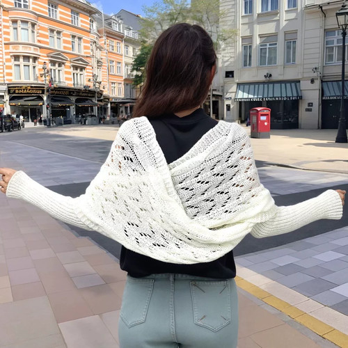 Femme écharpe tricot - tricot, avec