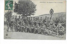 54  ARNAVILLE  NOS CHASSEURS A PIED A LA FRONTIERE  MILITAIRES