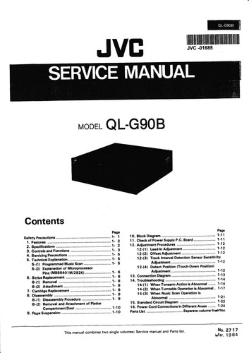 Service manuel instructions - service, d'instructions