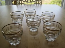 6 verres 1940/50 a café