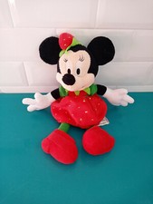 21.09.21.2 Peluche Minnie Mickey Fraise Disneyland Disney 26cm