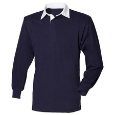 Front Row - Polo de rugby à manches longues 100% coton - Enfant unisexe (RW6681)