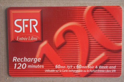 Telecarte sfr recharge 120 - telecarte,