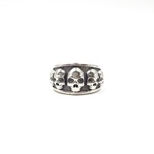 Bague tête de mort en argent