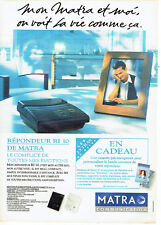 Publicité Advertising  038  1993   Matra communication   répondeur R 1 10
