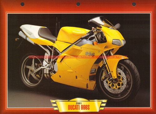 Ducati 996 2001 fiche - 2001, moto