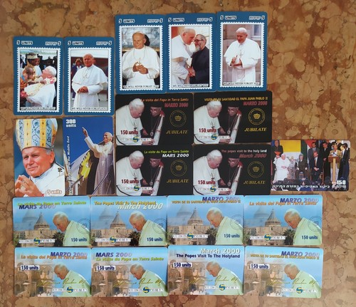 Lot telecartes du pape - lot,