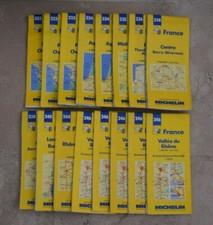 Lot de 16 cartes Michelin