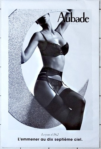 Affiche lingerie aubade - lingerie,