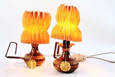 2x Pièce 70er Années Lampe