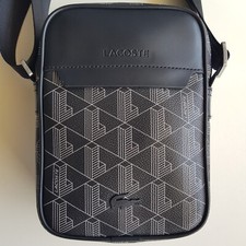 Sacoche Simili Cuir Noir Lacoste