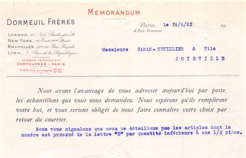 1921 dormeuil freres - 1921,