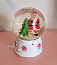 BOULE A NEIGE COLLECTION VINTAGE - SAPIN PERE NOEL 7CM