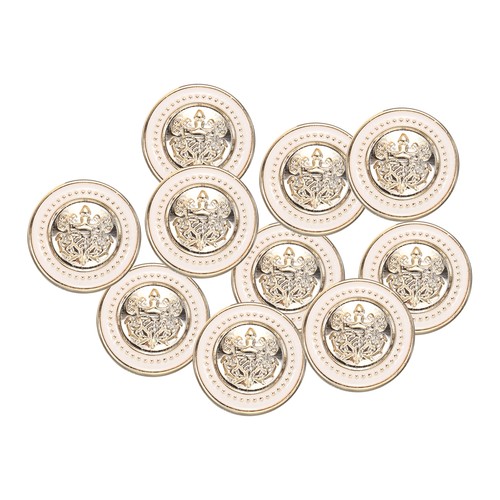 Pièces boutons perle - pièces, blanc