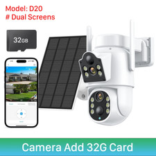 8MP 4K HD Caméra Wifi Solaire