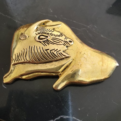Vintage broche bison - vintage, se