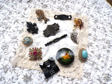 Lot de 12 bijoux Anciens et