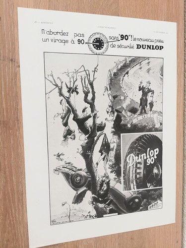 Dunlop pneu automobile 1934