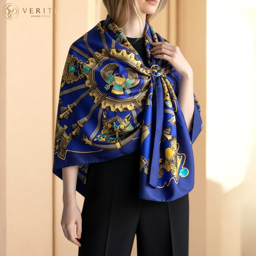 Rare vintage foulard soie - vintage, en