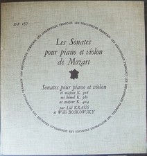 SONATES POUR  PIANO ET VIOLON