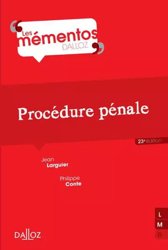 Procédure pénale 23e éd - -,