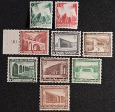 SÉRIE 9 TIMBRES ALLEMANDS