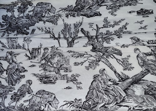 Tissu toile jouy - toile, de