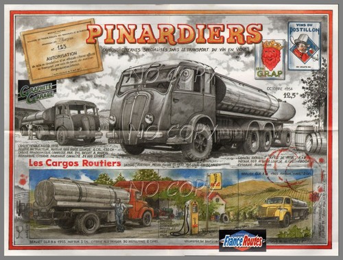 Poster camion rétro citerne - poster,