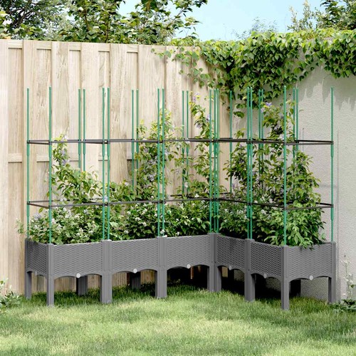 Jardinière avec treillis lit - avec,