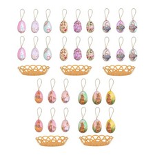 6 décorations d'œufs de