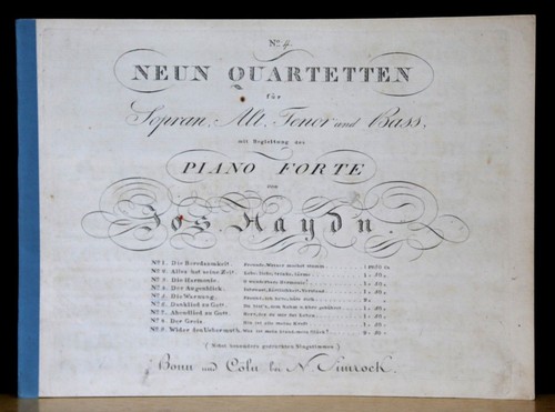 Haydn cinq partitions neuf - cinq,