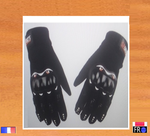Gant moto avec protection - de,